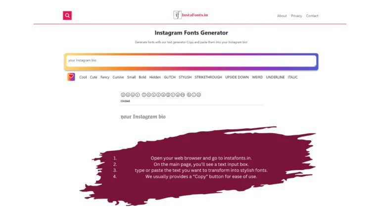 How to Use Instagram Fonts Changer to Generate  Fancy Fonts For Instagram Bio in 2024